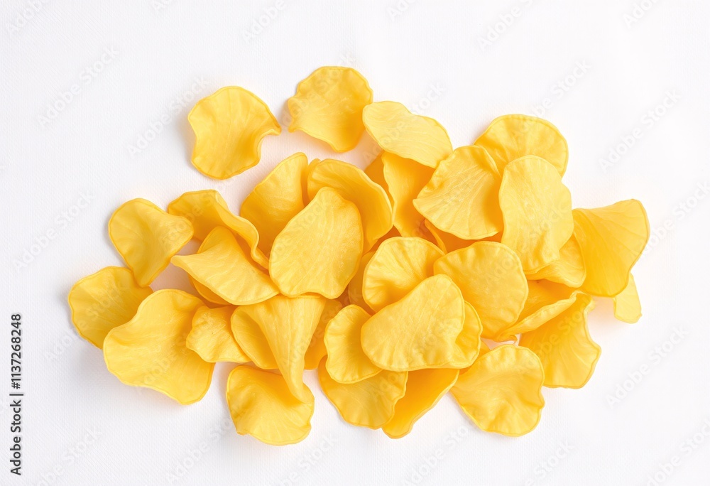 Pile of delicious crispy potato chips on white background. Pile of delicious crispy potato chips on white background.