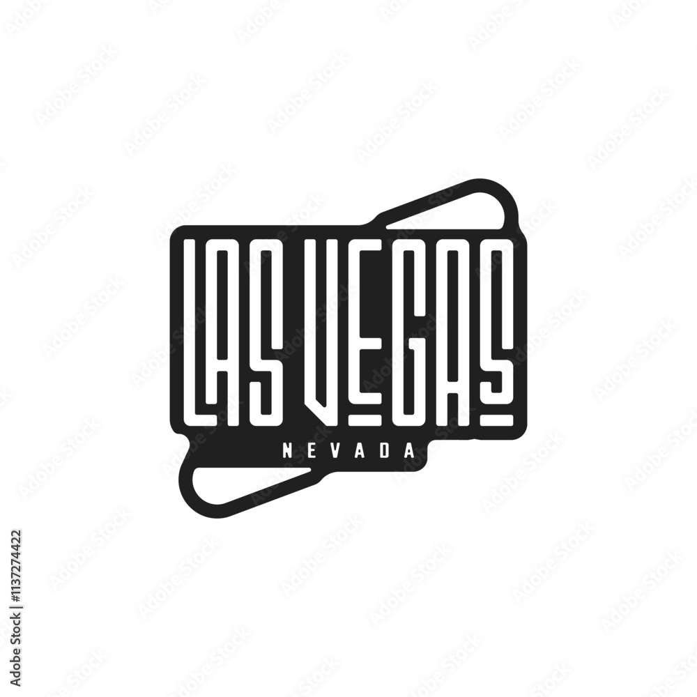 A Sticker of Las Vegas A Sticker of Las Vegas