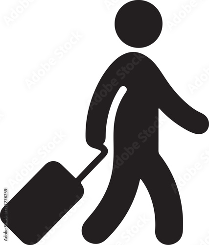 Tourist or Traveller vector icon