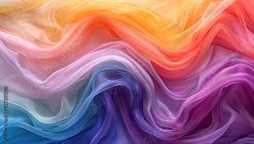 Wallpaper Mural Abstract Colorful Fabric Swirls Torontodigital.ca