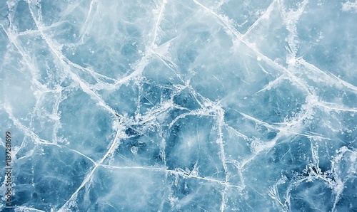 ice texture  Blue background marble wall 