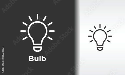 buld Line Vector llustation