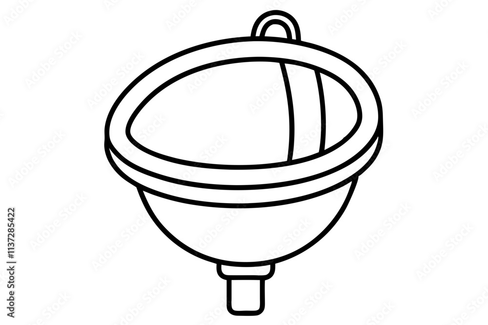 Fototapeta premium Urinal vector-style line art design