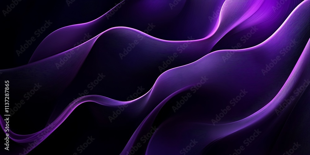 Obraz premium Rich purple background with a smooth, even gradient for a luxurious
