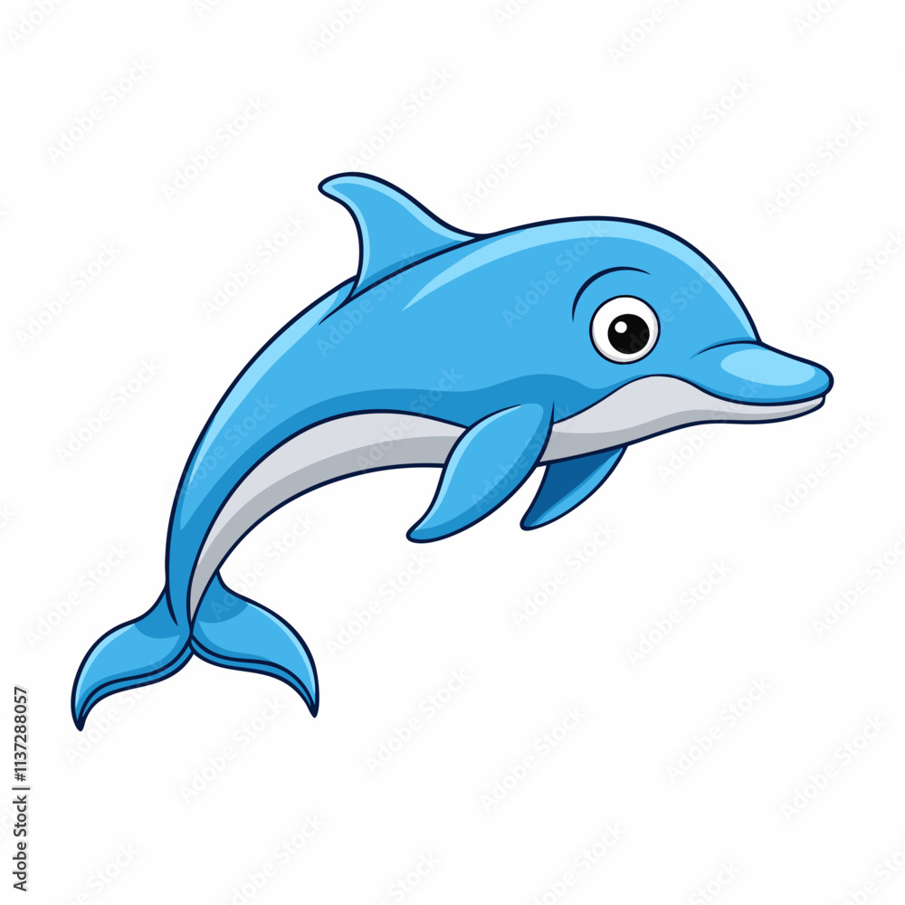 dolphin isolated on white background dolphin isolated on white background