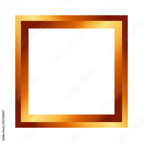 Simple gold geometric square