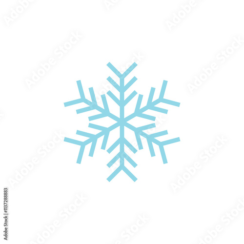 Snowflakes icon and symbol ilustration