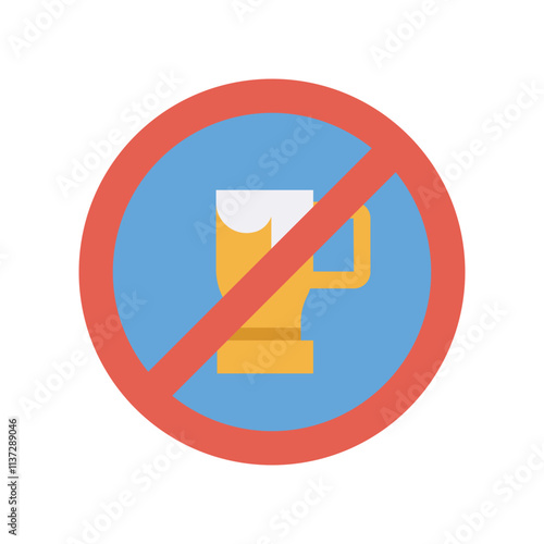 no alcohol flat style