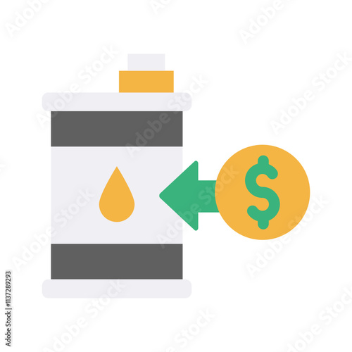 oil money flat style