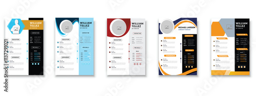 Modern Resume and Cover Letter Layout Vector Template for Business Job Applications, Minimalist resume cv template, Resume design template, cv design,