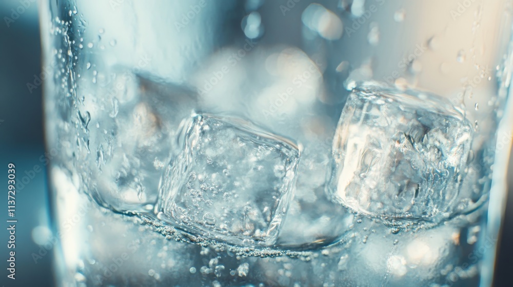 57.Close-up shot of a glass of cold water with pristine ice cubes, against a soft light backdrop; the ice cubes float within the glass, while tiny bubbles and light reflections create a realistic, 57.Close-up shot of a glass of cold water with pristine ice cubes, against a soft light backdrop; the ice cubes float within the glass, while tiny bubbles and light reflections create a realistic,