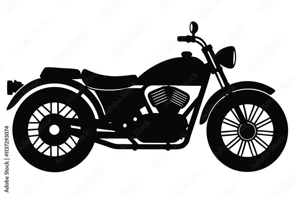 Vector illustration of motorcycle isolated on white background. EPS File Vector illustration of motorcycle isolated on white background. EPS File