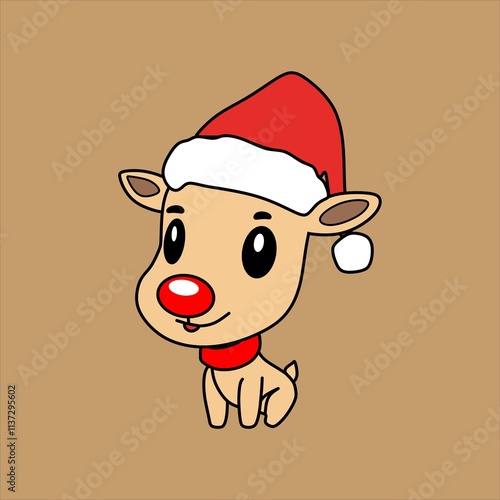 cute and funny Christmas reindeer picture