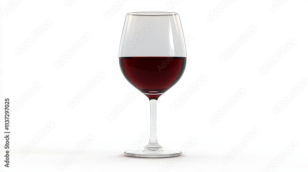7.Red Wine Glass Isolated on White Background 7.Red Wine Glass Isolated on White Background