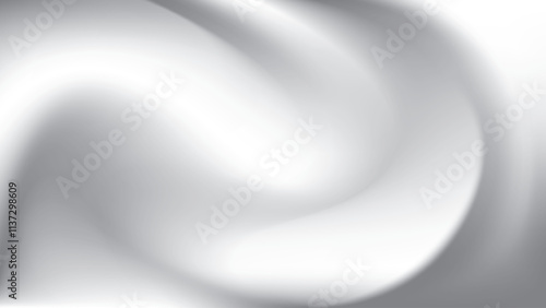 Abstract white and gray gradient background. Vector illustration.