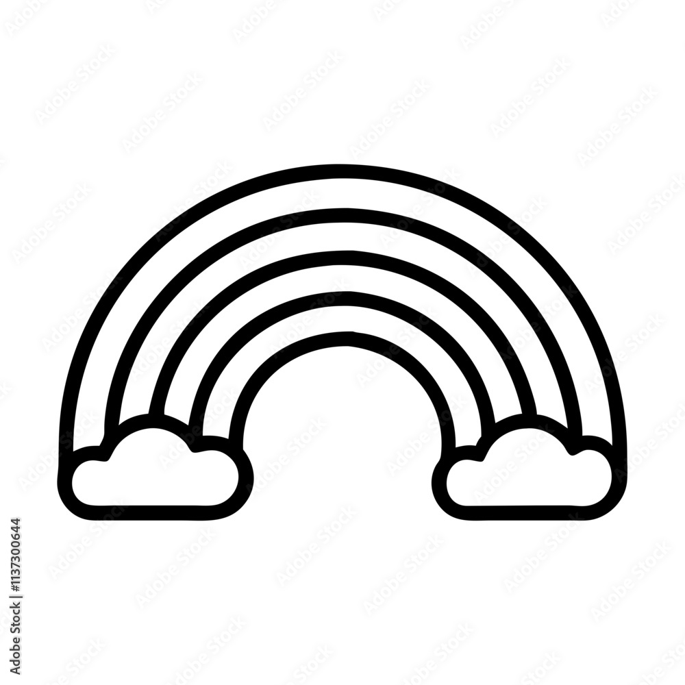 rainbow icon, day of peace line art, day of peace icon - simple black line art icon of rainbow, for day of peace celebrations. day of peace vector art. rainbow icon, day of peace line art, day of peace icon - simple black line art icon of rainbow, for day of peace celebrations. day of peace vector art.