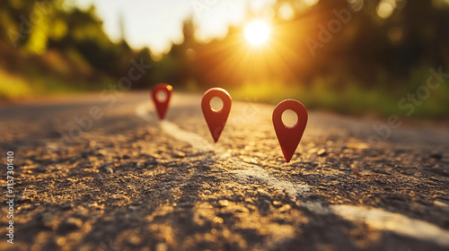 digital roadmap with highlighted milestones, representing a journey from chaos to clarity. The visual embodies strategy, growth, and progress through structured steps and planning