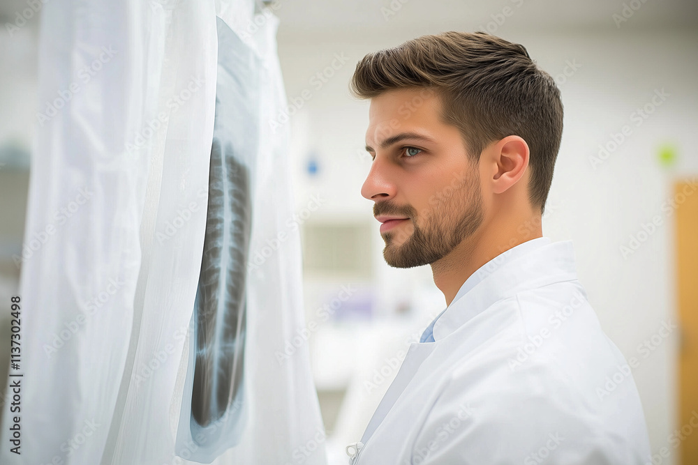 Careful examination of dental x-ray for precise diagnosis and treatment planning in a contemporary dental office Careful examination of dental x-ray for precise diagnosis and treatment planning in a contemporary dental office