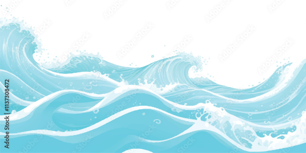 Transparent abstract soft green and blue abstract water color ocean wave texture background. Banner Graphic Resource as background for ocean wave and water wave abstract graphics Transparent abstract soft green and blue abstract water color ocean wave texture background. Banner Graphic Resource as background for ocean wave and water wave abstract graphics