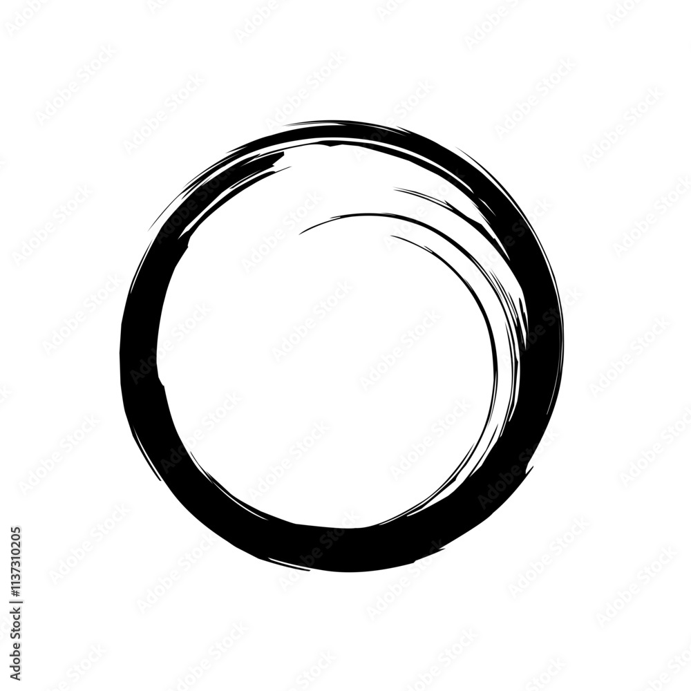 vector brush strokes circles of paint on white background. Ink hand drawn paint brush circle. Logo label design element vector illustration. Black circle. vector brush strokes circles of paint on white background. Ink hand drawn paint brush circle. Logo label design element vector illustration. Black circle.