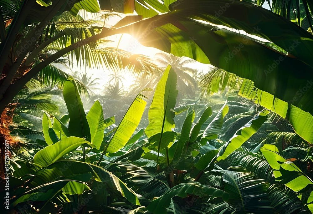 Obraz premium banana leaf