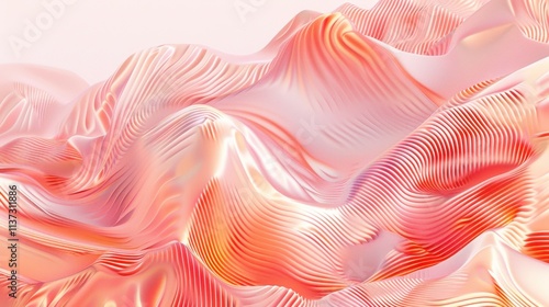 Abstract wave-like structure with smooth gradients and flowing patterns.