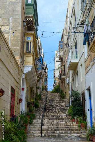 Senglea, one of the three cities in Malta, Europe #1137315246