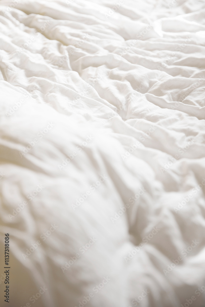 Obraz premium A minimalist interior in wood tones with warm sunlight streaming in.