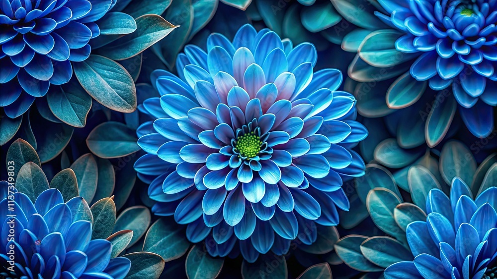 Abstract blue flower, captured from a high-angle drone shot, showcasing artistic floral detail and vibrant nature. Abstract blue flower, captured from a high-angle drone shot, showcasing artistic floral detail and vibrant nature.