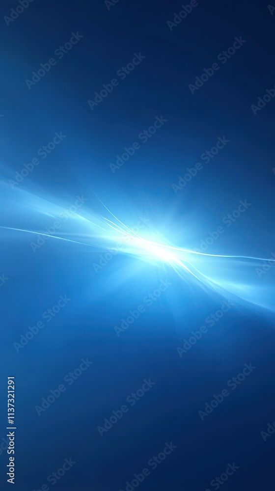 Fototapeta premium Abstract Light Rays on a Blue Background