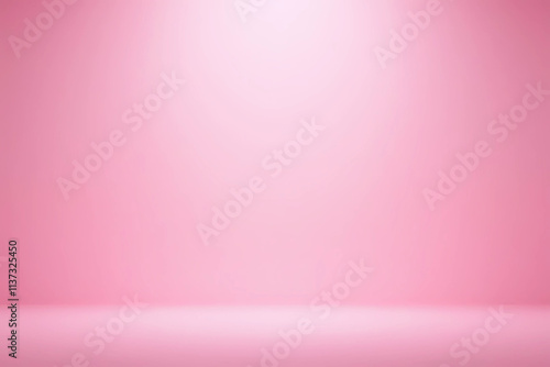 Abstract gradient pink studio background for product presentation. Empty room with shadows of window