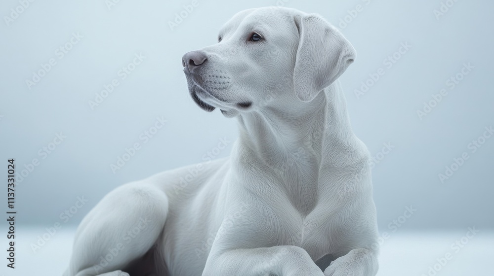 Silver Labrador Retriever studio photo elegant lighting smooth fur Silver Labrador Retriever studio photo elegant lighting smooth fur