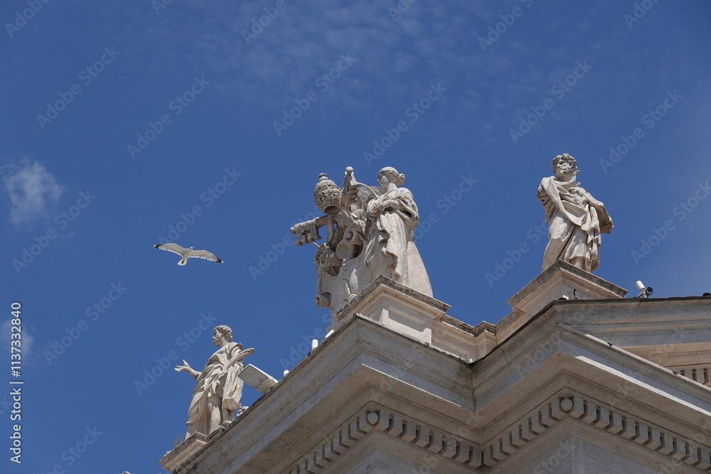 Marble statues in the Vatican Marble statues in the Vatican