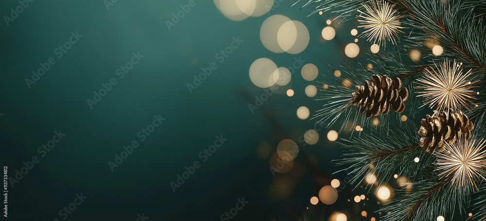 Closeup of Christmas tree background with christmas lights and snowflakes. New year holiday background Closeup of Christmas tree background with christmas lights and snowflakes. New year holiday background