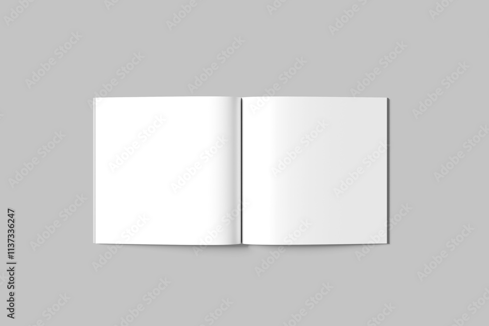 Blank Square Magazine Mockup Blank Square Magazine Mockup