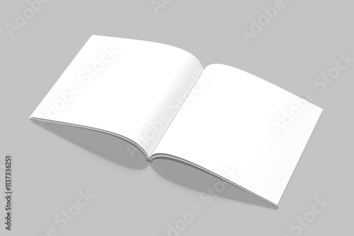 Blank Square Magazine Mockup