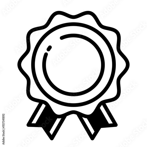 シンプルでかわいいメダルのアイコン