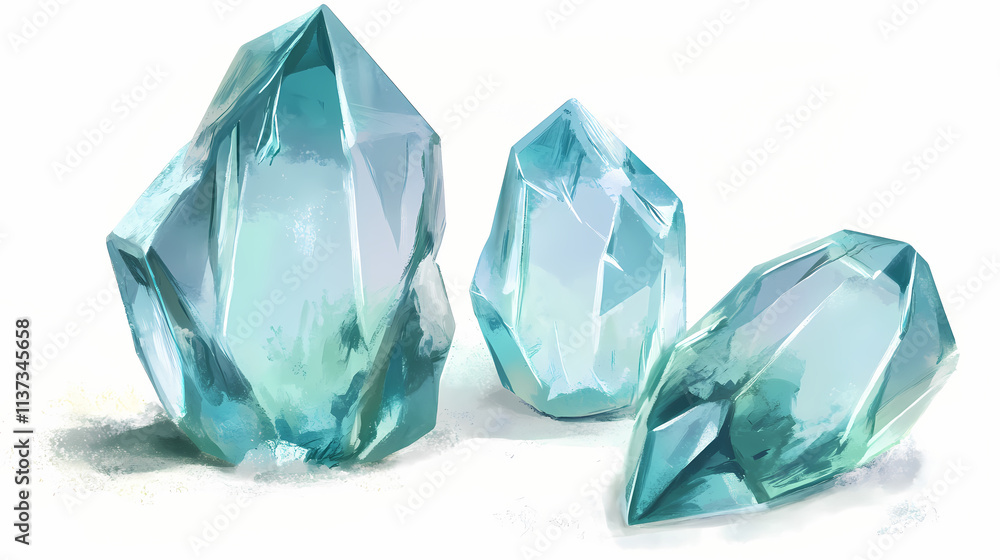 Aquamarine background. Beryl. Illustration Aquamarine background. Beryl. Illustration
