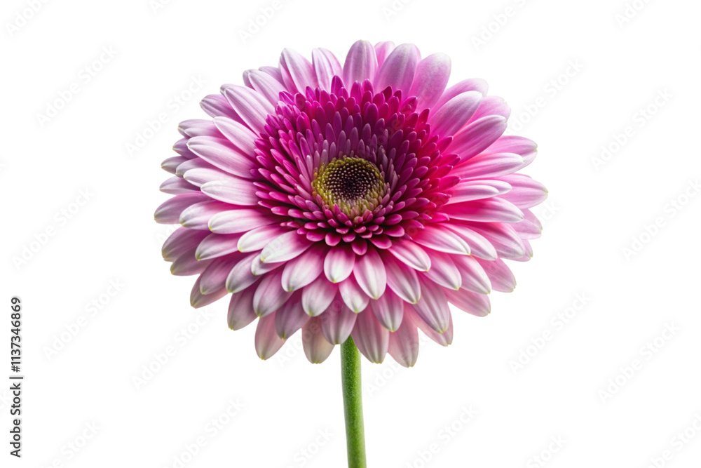 pink gerber daisy isolated on white pink gerber daisy isolated on white