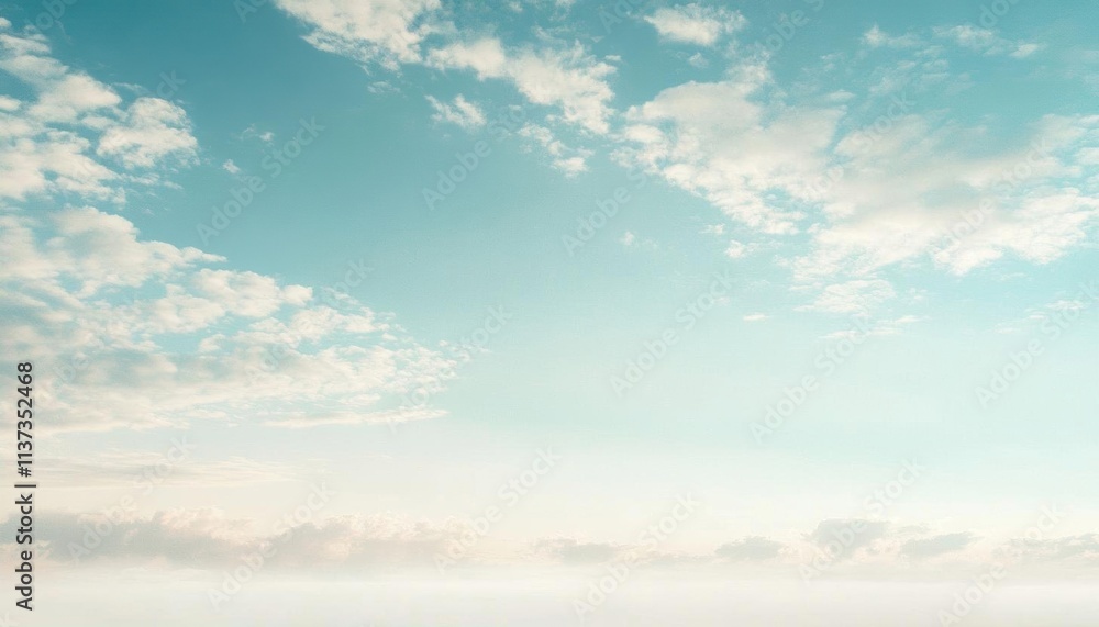 A serene sky with soft clouds and a light blue backdrop. A serene sky with soft clouds and a light blue backdrop.