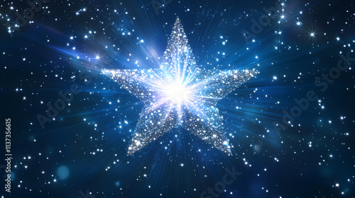 Wallpaper Mural Twinkle star glittery sparkle, burst and flash. Twinkle. Illustration Torontodigital.ca