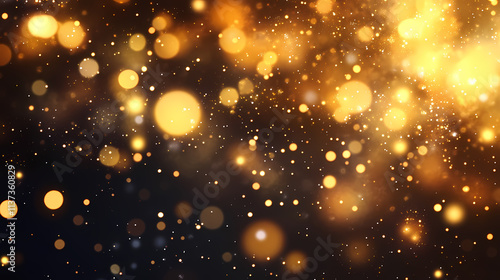 golden sparkles frame