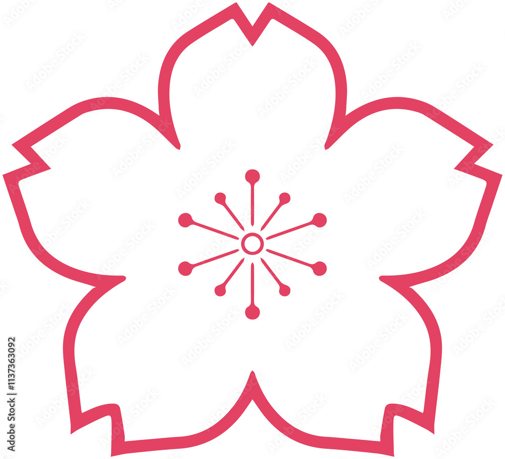Sakura Cherry Blossom line icon
Sakura Cherry Blossom line icon