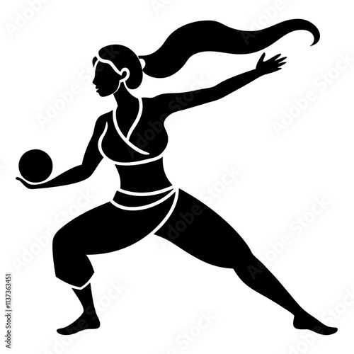  a woman is playing capoeira