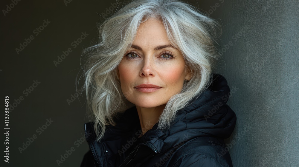 Confident senior businesswoman smiling while posing for a professional portrait Confident senior businesswoman smiling while posing for a professional portrait