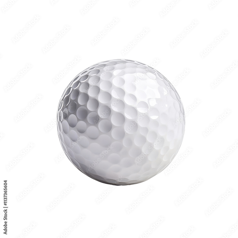 Golf ball isolated on white, classic sports equipment, perfect for design. PNG Golf ball isolated on white, classic sports equipment, perfect for design. PNG