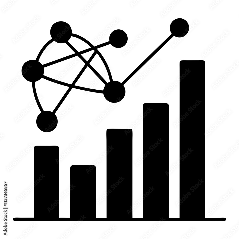 infographic scientific business graph on white infographic scientific business graph on white