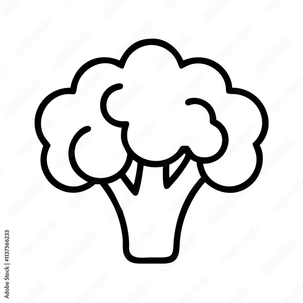 broccoli icon, vegetarian day line art, vegetarian icon - simple black line art icon of broccoli, or vegetarian day celebrations. vegetarian day vector art. broccoli icon, vegetarian day line art, vegetarian icon - simple black line art icon of broccoli, or vegetarian day celebrations. vegetarian day vector art.