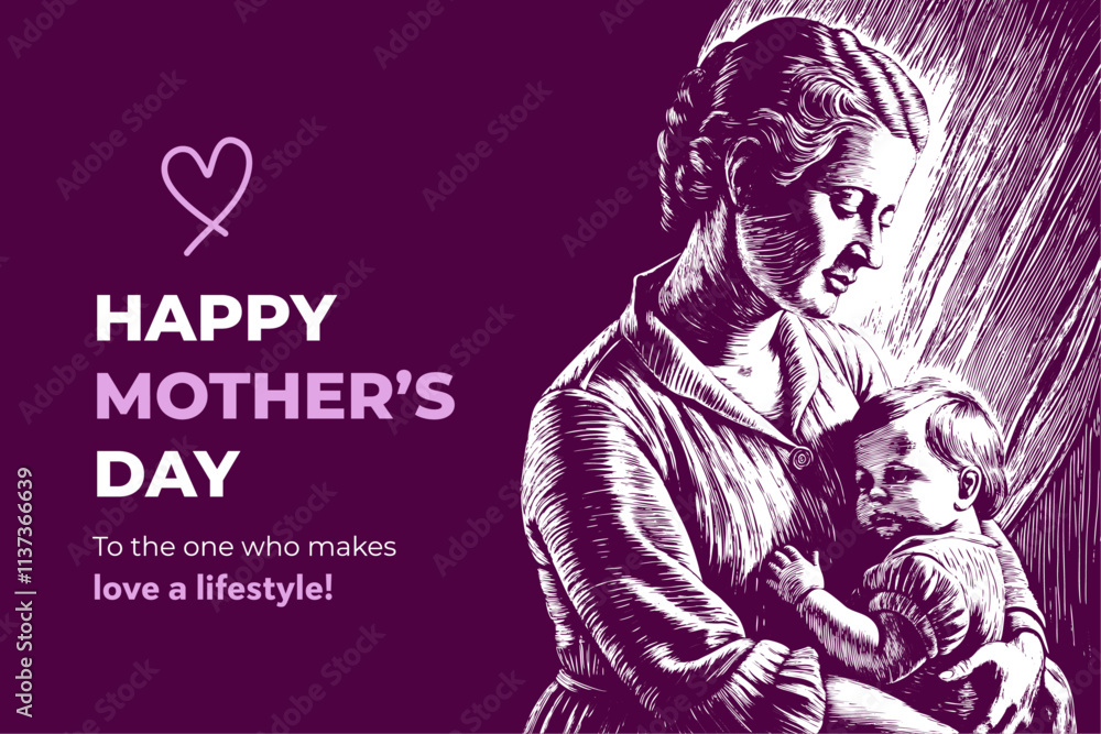 Heartfelt Mother and Child Illustrations for Beautiful and Emotional Art Heartfelt Mother and Child Illustrations for Beautiful and Emotional Art