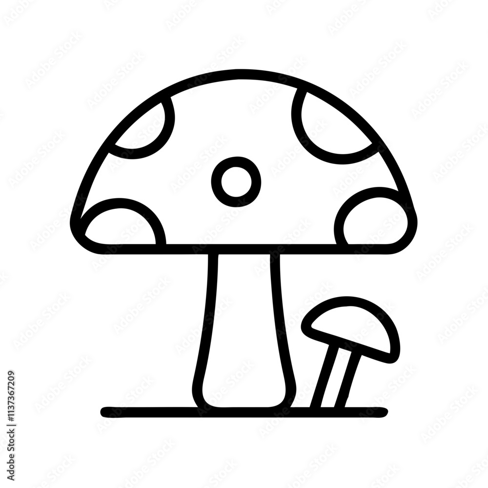 mushroom icon icon, vegetarian day line art, vegetarian icon - simple black line art icon of mushroom icon, or vegetarian day celebrations. vegetarian day vector art. mushroom icon icon, vegetarian day line art, vegetarian icon - simple black line art icon of mushroom icon, or vegetarian day celebrations. vegetarian day vector art.